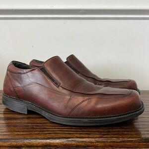 Johnston & Murphy Men's Brown Leather Dress Shoes Square Toe Stanton 9M Office